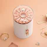 Ight Luxury Necklace Double Transparent Flower Jewelry Box