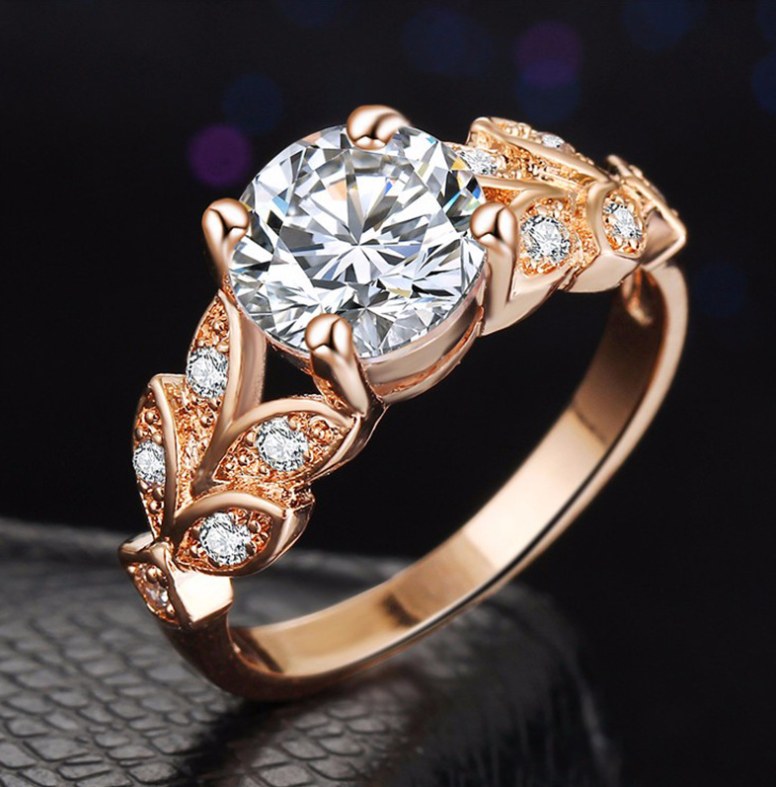Europe and America inlaid zircon jewelry handmade creative jewelry for women's rings