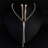 Bridal Ornament Set Wholesale Handmade Fashion Tassel Claw Chain Necklace Earrings Photography Jewelry Set