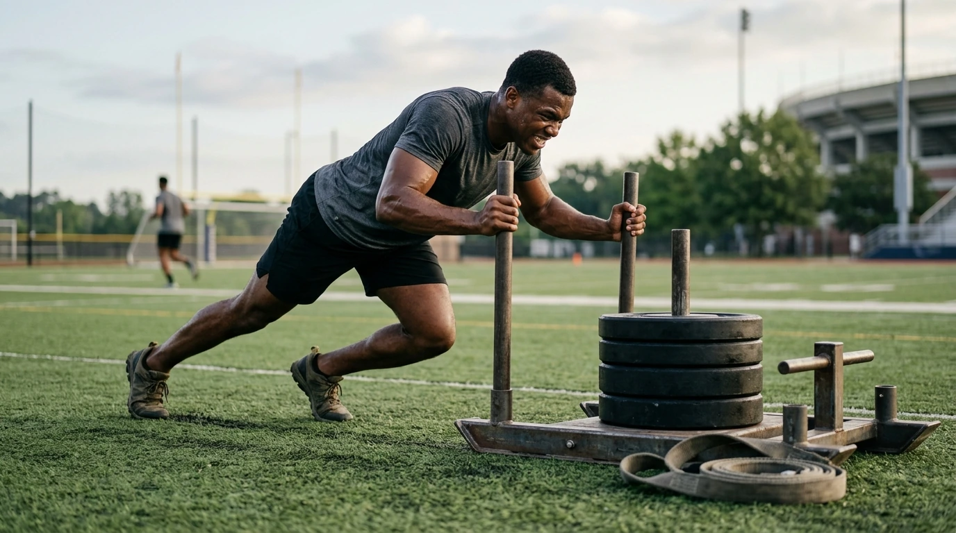 Heavy-Duty Power Sled: Push, Pull & Drag for Speed